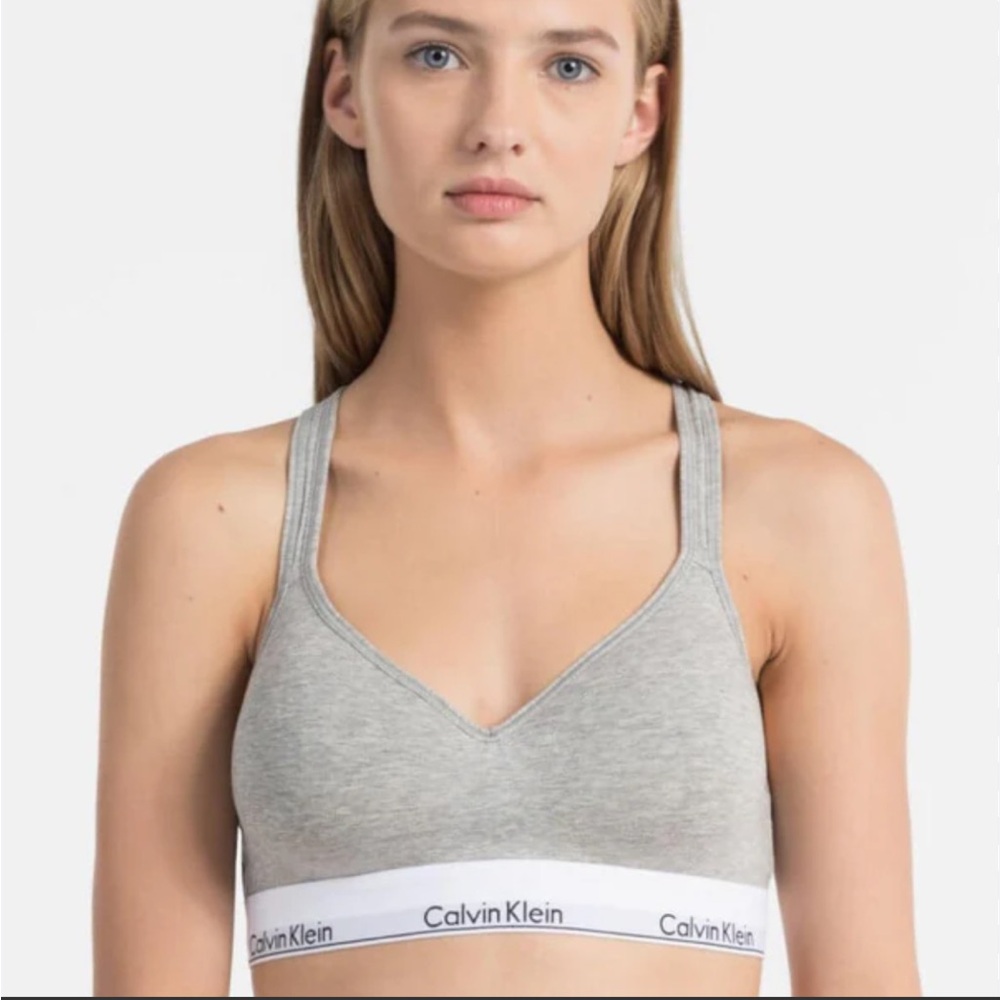 Calvin Klein modern cotton bralette  qf1654-020 NWT
